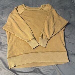 Aerie Mustard Crewneck